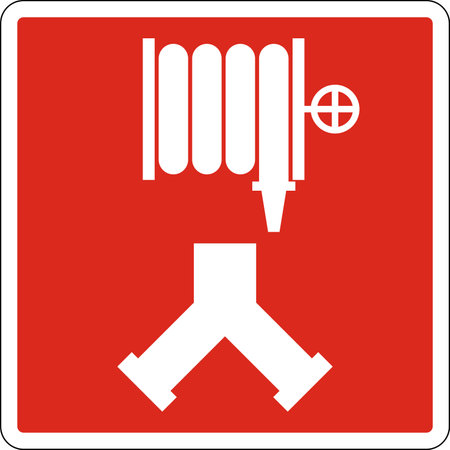 Fire Department Standpipe Connection Signのイラスト素材