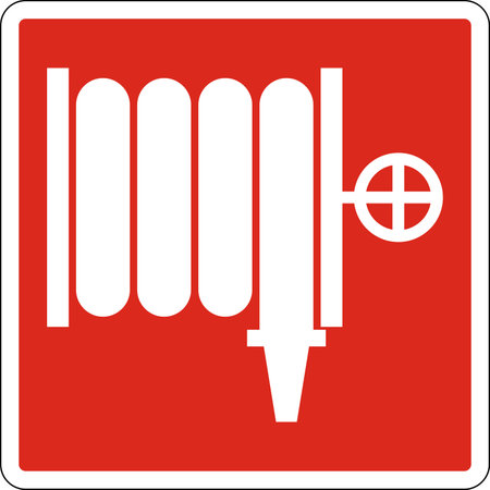 Fire Hose or Standpipe Outlet Signのイラスト素材