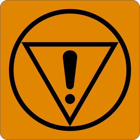 Safety Symbol Label Emergency Stop Symbol Labelのイラスト素材