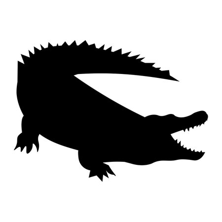 Alligator Sign, Alligator Area Signのイラスト素材