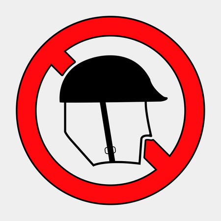 A striking no soldier symbol design focused on safety and awareness. This graphic conveys a clear message about restrictions and protection.のイラスト素材