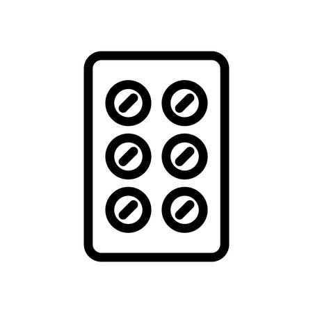 This image features a minimalistic outline of a six-button remote control. It represents modern technology and user convenience, ideal for various applications.のイラスト素材