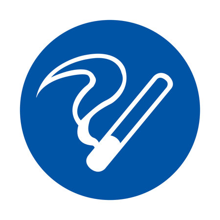 No Smoking Symbol Sign Isolate on White Background,Vector Illustration.のイラスト素材