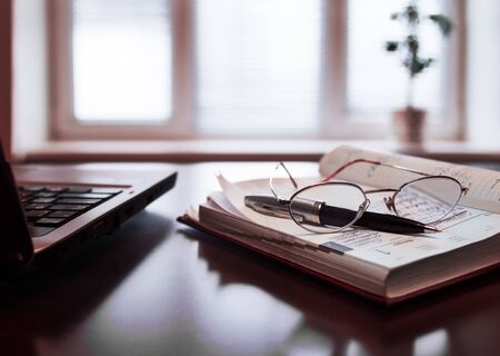 Workplace in the officeの写真素材