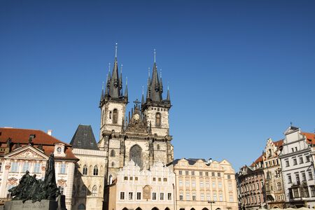 Church of Our Lady before Tyn, from Old Town Square, Prague, Czech Republicのeditorial素材