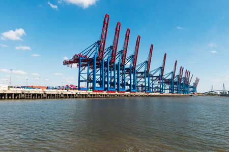 Hamburg, Germany - April 30, 2017: Beautiful view of Hamburg stock photography Hamburg, Germanyのeditorial素材