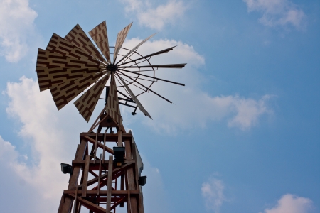 Vintage Wind Turbineの写真素材
