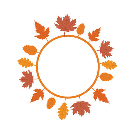 Thanksgiving dinner celebration, traditional with Happy Thanksgiving text. Thanksgiving. Pumpkin and dried leavesのイラスト素材