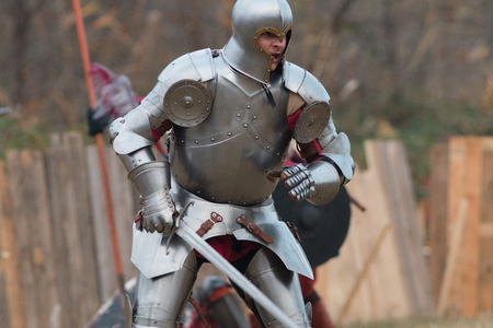 Fighting medieval knightsのeditorial素材