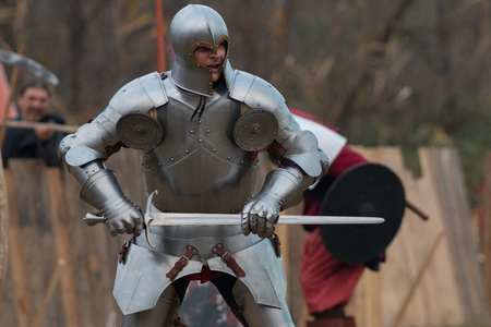 Fighting medieval knightsのeditorial素材