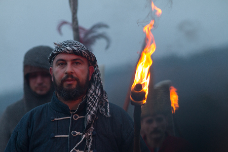 Fighting medieval knightsのeditorial素材