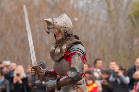 Fighting medieval knights