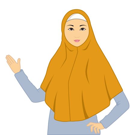 Hijab womanのイラスト素材