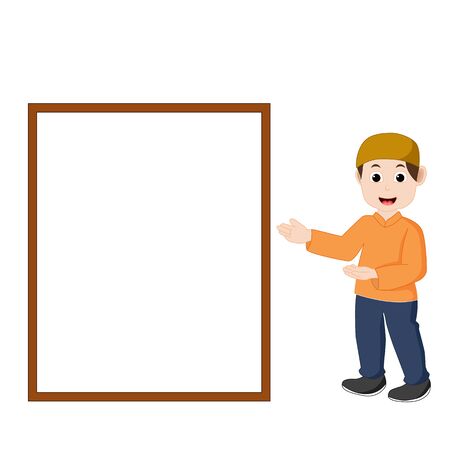 muslim boy vectorのイラスト素材