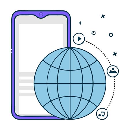 smart phone icon with a modern style. Smartphone vectorのイラスト素材