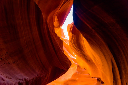 Antelope Canyon in the Navajo Reservation near Page, Arizona USAの写真素材