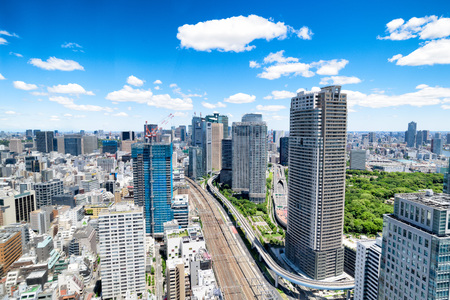 View of Tokyo Skyline.のeditorial素材