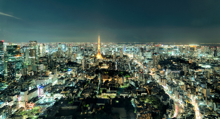 View of Tokyo city from Mori Tower, Roppongi Hills, Tokyo, Japan