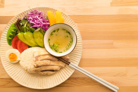 Singapore chicken rice