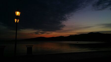 Darkness at the beachの写真素材