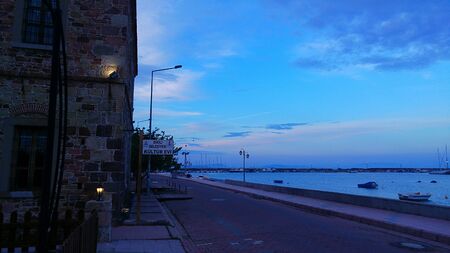 Stone home and blueのeditorial素材