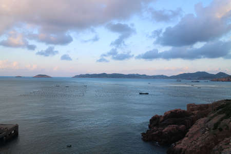 Morning of gouqi islandの写真素材