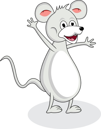 funny mouse cartoonのイラスト素材