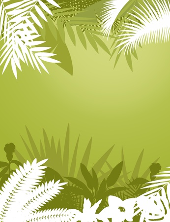 tropical forest backgroundのイラスト素材