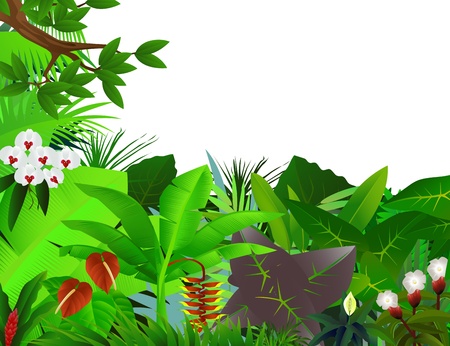 beautiful forest backgroundのイラスト素材