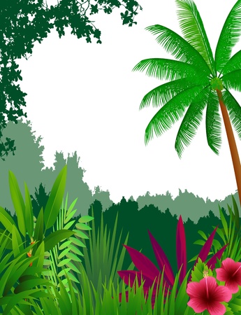 beautiful forest backgroundのイラスト素材