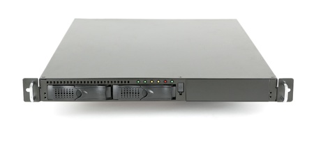 Server on white background