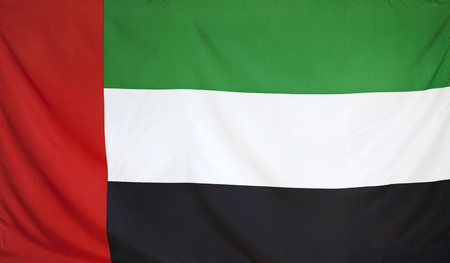 UAE Flag real fabric seamless close upの写真素材