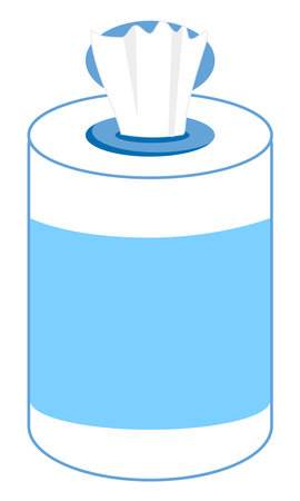 It is wet tissue illustration.のイラスト素材