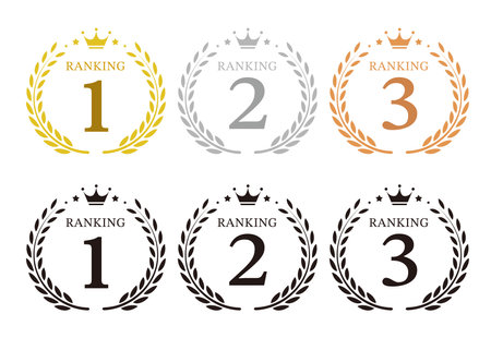 It is ranking material illustration set.のイラスト素材