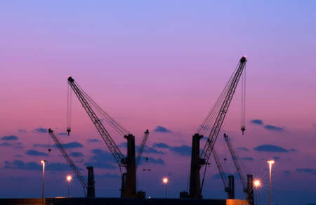 equipment at the port of carraraの写真素材
