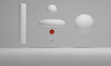 Abstract art 3d render composition Minimal scene shapes geometricの写真素材