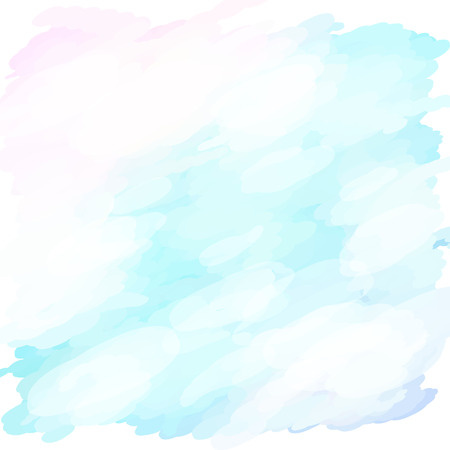 Watercolors blue White pink design template illustrationのイラスト素材