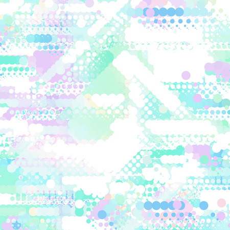 Crazy dot pattern emerald green vector illustration.のイラスト素材