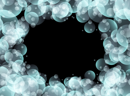 background sparkling bubble design template illustrationのイラスト素材