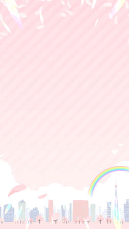 A set of women pointing in different directions(Positive expression).It's vector art so it's easy to edit.のイラスト素材