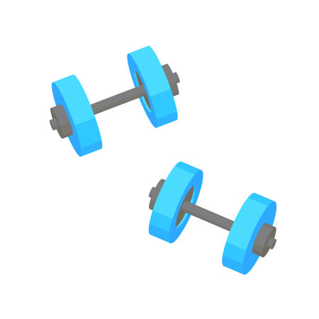 dumbbell. Vector illustration that is easy to edit.のイラスト素材