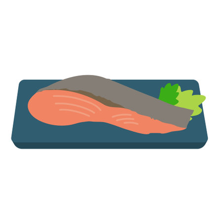 grilled fish. Vector illustration that is easy to edit.のイラスト素材