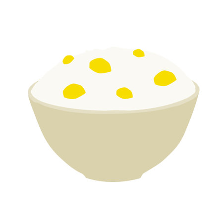 Chestnut rice. Vector illustration that is easy to edit.のイラスト素材