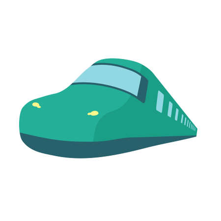 Deformed high-speed rail.Vector illustration that is easy to edit.のイラスト素材