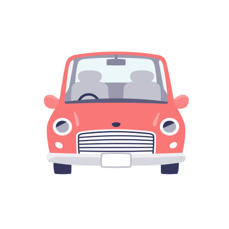 Cute car.retro.Vector illustration that is easy to edit.のイラスト素材