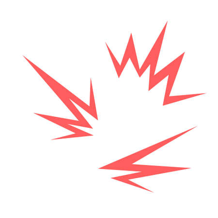 shock mark.Vector illustration that is easy to edit.