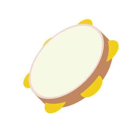 Tambourine.Vector illustration that is easy to edit.のイラスト素材