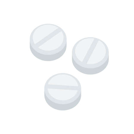 Tablet medicine.Vector illustration that is easy to edit.のイラスト素材
