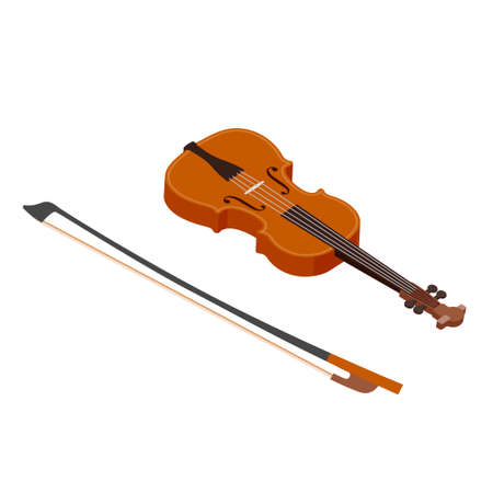 violin. Vector illustration that is easy to edit.のイラスト素材