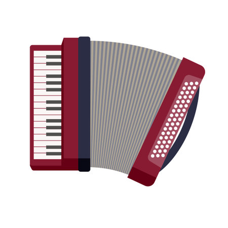 accordion. Vector illustration that is easy to edit.のイラスト素材